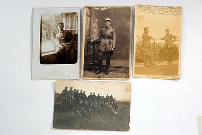 ארבעה צילומים ממלחמת העולם הראשונה.