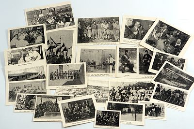 23 הדפסים מתוך צילומים של ראשית ההסתדרות הציונית בארץ ישראל, הכולל פלמ"ח וקונגרסים.