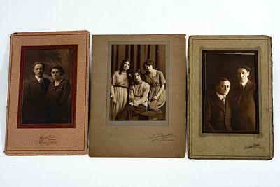 3 צילומים מלונדון, ניו יורק וקנדה, שנות ה-20. אישים יהודיים.