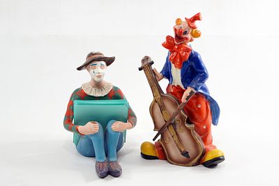 זוג ליצנים קרמיקה