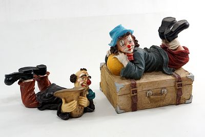 זוג ליצנים קרמיקה