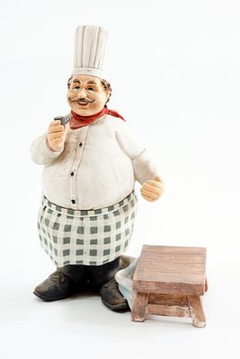 פסל קרמיקה של טבח איטלקי