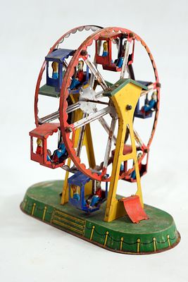 צעצוע פח גלגל ענק מצב טוב