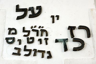 אוסף אותיות נחושת גדלים שונים. שנות 60