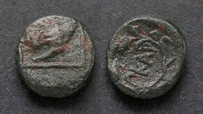 Фракия, Кардия, 375/46-309 до Р.Х., АЕ17. AЕ, вес 1.35 гр., диаметр 12 мм. Место чеканки: 