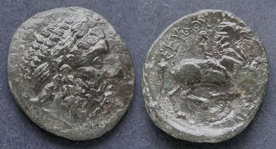 Одрисское царство, Севт III, 330-295 годы до Р.Х., АЕ16. АЕ, вес 3.17 гр., диаметр 16 мм.Место 