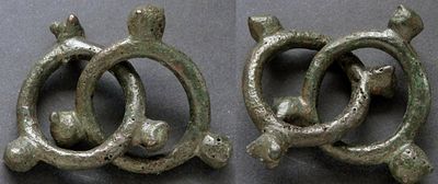 Дунайский регион, кельтские племена, II-I век до Р.Х., 2 &laquo;монеты-кольца&raquo;. АЕ 2 &laquo;монеты-кольца&raquo; 