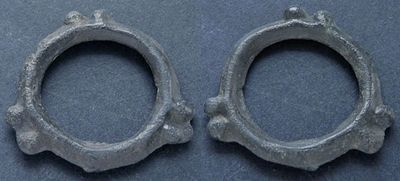 Дунайский регион, кельтские племена, II-I век до Р.Х., &laquo;монета-кольцо&raquo;. АЕ &laquo;монета-кольцо&raquo;, вес 