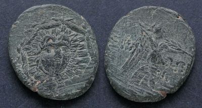 Понтийское царство, Митридат VI, 120-63 годы до Р.Х., АЕ20. АЕ, вес 6.24 гр., диаметр 20 