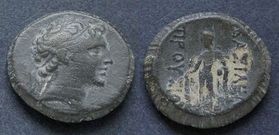 Вифинское царство, Прусий II Кинег, 182-149 годы до Р.Х., АЕ17. АЕ, вес 3.58 гр., диаметр 17 