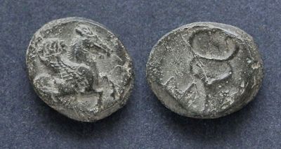 Мизия, Лампсак, IV-III век до Р.Х., АЕ10. АЕ, вес 1.27 гр., диаметр 10 мм.Место чеканки: 