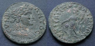 Лидия, Багида, 198-217 годы, АЕ28. АЕ, вес 8.56 гр., диаметр 28 мм. Место чеканки: Багида. 