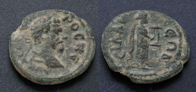 Римская империя, провинция Ликия и Памфилия, Септимий Север, 193-211 годы, АЕ19. АЕ, вес 3.41 