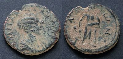 Римская империя, провинция Ахайя, Плавтилла, супруга Каракаллы, АЕ22. АЕ, вес 6.11 гр., диаметр 