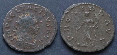 Римская империя, Тацит, 275-276 годы, аврелианиан. AE аврелианиан, вес 3.08 гр., диаметр 21 