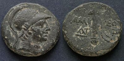 Понтийское царство, Митридат VI, 120-63 годы до Р.Х., АЕ20. АЕ, вес 7.57 гр., диаметр 20 мм. 