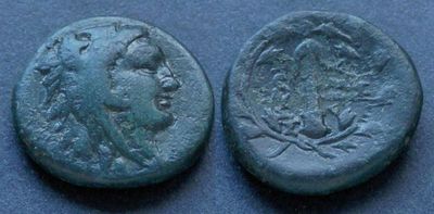 Фригия, Абаситида, 165-129 годы до Р.Х., АЕ18. АЕ, вес 5.58 гр., диаметр 18 мм.Место чеканки: 