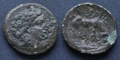 Троада, Неандрия, 350-300 годы до Р.Х., АЕ17. АЕ, вес 3.33 гр., диаметр 17 мм.Место чеканки: 