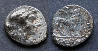 Иония, Милет, 225-190 годы до Р.Х., гемидрахма. AR гемидрахма, вес 2.17 гр., диаметр 14 мм. 