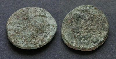 Иония, Теос, II век до Р.Х., трихалк. АЕ трихалк, вес 3.03 гр., диаметр 17 мм.Место чеканки: 