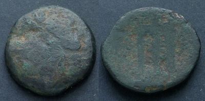 Липара, Липара, 304-252 годы до Р.Х., АЕ23. АЕ, вес 8.84 гр., диаметр 23 мм.Место чеканки: 