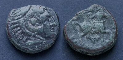 Македонское царство, Кассандр, 317-297 годы до Р.Х., АЕ18. АЕ, вес 6.36 гр., диаметр 18 