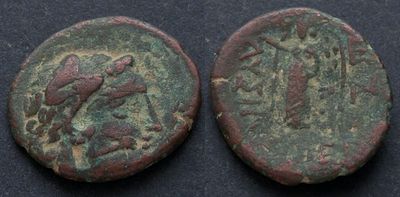 Фракия, Лисимахия, 309-281 годы до Р.Х., АЕ18. АЕ, вес 3.73 гр., диаметр 18 мм.Место чеканки: 