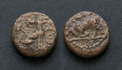 Фракия, Мадит, конец IV века до Р.Х., АЕ11. АЕ, вес 1.83 гр., диаметр 11 мм.Место чеканки: 