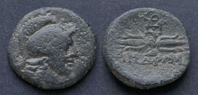 Иония, Метрополь, I век до Р.Х., АЕ18. АЕ, вес 3.54 гр., диаметр 18 мм.Место чеканки: 
