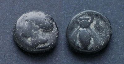 Иония, Эфес, 390-380 годы до Р.Х., АЕ10. АЕ, вес 1.42 гр., диаметр 10 мм.Место чеканки: Эфес. 