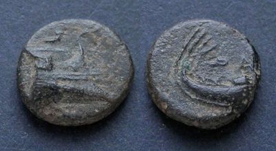 Ликия, Фазелида, 250-221/0 годы до Р.Х., АЕ11. АЕ, вес 1.29 гр., диаметр 11 мм.Место чеканки: 