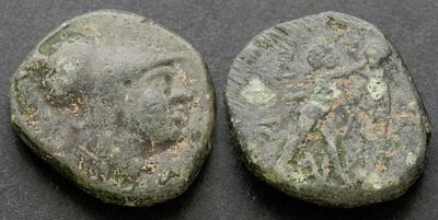 Македонское царство, Антигон II Гонат, 277-239 годы до Р.Х., АЕ19. АЕ, вес 7.23 гр., диаметр 19 