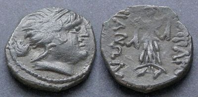 Фракия, Месембрия, 250-175 годы до Р.Х., АЕ18. АЕ, вес 5.11 гр., диаметр 18 мм. Место чеканки: 