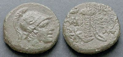 Понтийское царство, Митридат VI, 120-63 годы до Р.Х., АЕ20. АЕ, вес 8.21 гр., диаметр 20 мм. 