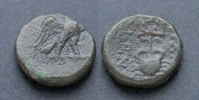 Кария, Миласа, III век до Р.Х., АЕ13. АЕ, вес 2.45 гр., диаметр 13 мм. Место чеканки: 