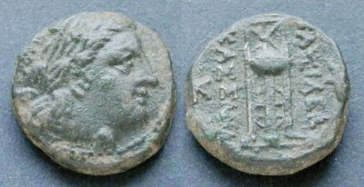 Македонское царство, Кассандр, 317-297 годы до Р.Х., АЕ18. АЕ, вес 6.01 гр., диаметр 18 