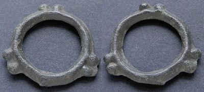 Дунайский регион, кельтские племена, II-I век до Р.Х., &laquo;монета-кольцо&raquo;. АЕ &laquo;монета-кольцо&raquo;, вес 