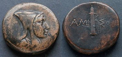 Понтийское царство, Митридат VI, 120-63 годы до Р.Х., АЕ26. АЕ, вес 21.47 гр., диаметр 26 мм. 