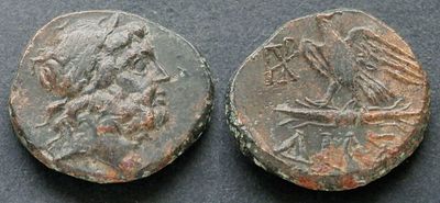 Вифиния, Дия, 95-90 или 80-70 годы до Р.Х., АЕ21. АЕ, вес 7.53 гр., диаметр 21 мм. Место 