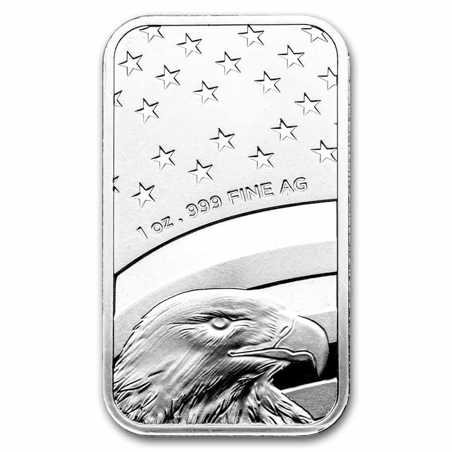 New 1 oz 999 pure silver American Eagle bar.... Country: USA 
Metal: Silver 
Purity: 999 