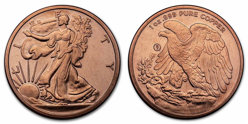 מדליה נחושת טהורה 999 ליידי ליברטי צועדת אונקיה.... מדינה: 
ארה"ב 
מתכת: 
נחושת 
טוהר: 