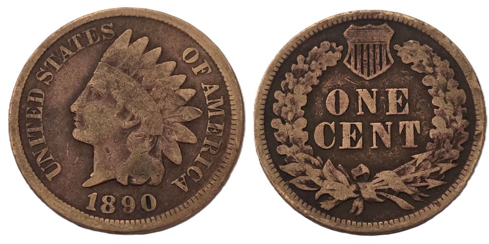 מטבע סנט ראש אינדיאני חום (אספנות מטבע מעל 134 שנה). מדינה: 
ארה"ב 
שנה: 
1890 
מתכת: 
