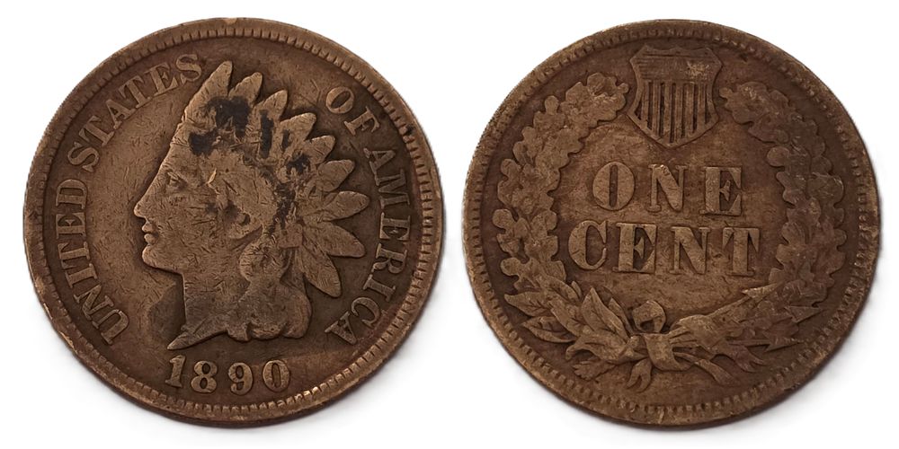 מטבע סנט ראש אינדיאני חום (אספנות מטבע מעל 134 שנה). מדינה: 
ארה"ב 
שנה: 
1890 
מתכת: 
