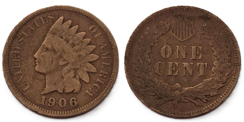 מטבע סנט ראש אינדיאני חום (אספנות מטבע מעל 118 שנה). מדינה: 
ארה"ב 
שנה: 
1906 
מתכת: 
