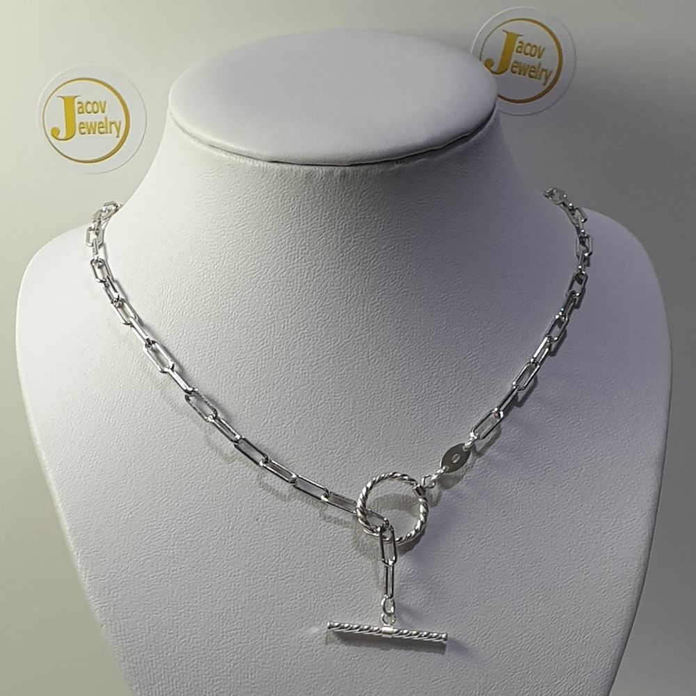 925 silver chain with rhodium plating, a specially designed omega bracket length 44 cm new.... 9 