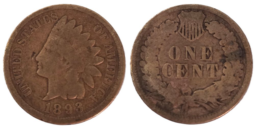 מטבע סנט ראש אינדיאני חום (אספנות מטבע מעל 132 שנה). מדינה: 
ארה"ב 
שנה: 
1893 
מתכת: 
