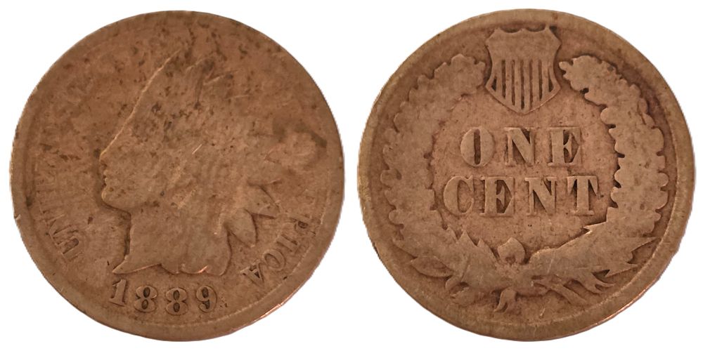 מטבע סנט ראש אינדיאני חום (אספנות מטבע מעל 136שנה). מדינה: 
ארה"ב 
שנה: 
1889 
מתכת: 
