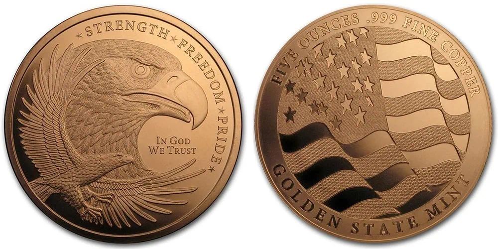 מדליה נחושת טהורה 999 ראש הנשר במעוף במשקל 5 אונקיות....
מדליה גדולה במיוחד (לאספנים). *מדליה 