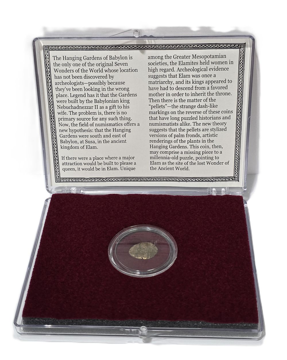 סט דרכם ברונזה אלימאיס גנים תלויים של בבל 
100 - 300 לספירה (אספנות עתיקה). שנת הנפקה: 
100 - 