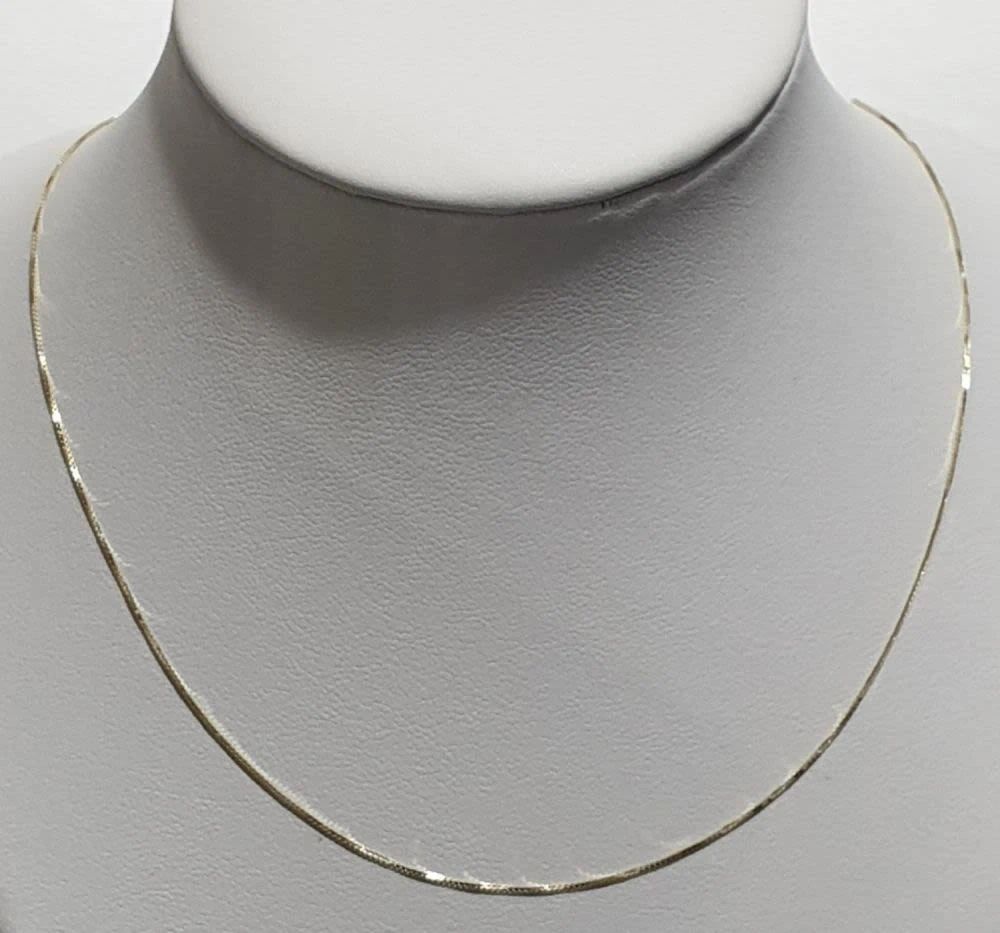 New 14K yellow gold Venice model necklace, 42 cm long.... Gold Metal 
Purity: 14K 
Color: 